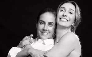 Carol Barcellos e Maria Clara Salgado em ensaio de divulgação do videocast Muito Além do Esporte, que aborda esporte, empoderamento e superação.