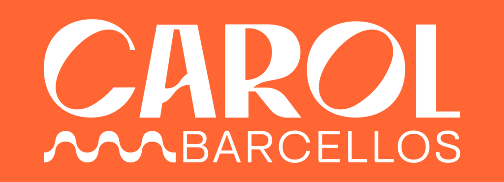 Logo Carol Barcellos horizontal branco em PNG