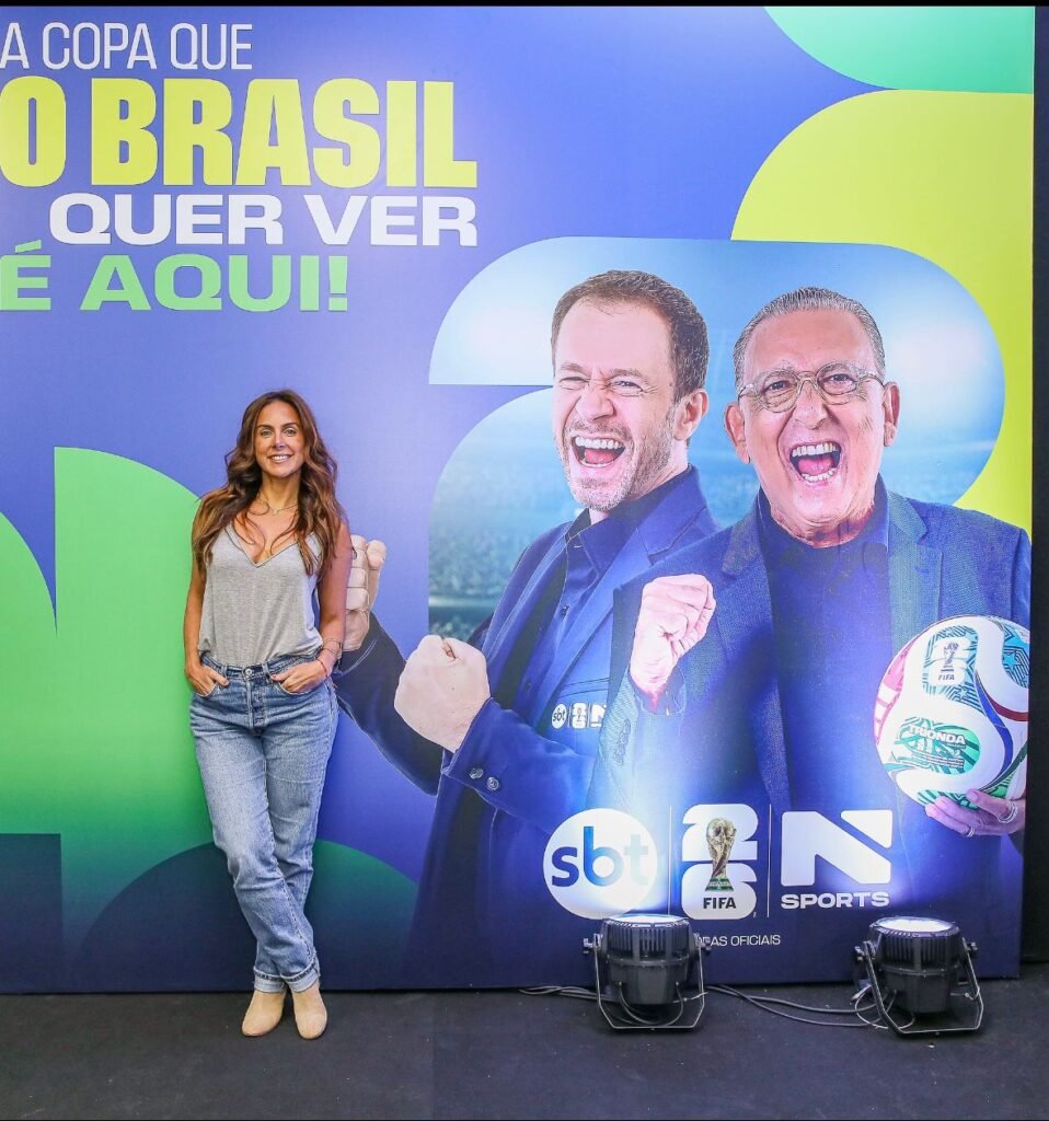 Carol Barcellos comandará o programa Balanço da Copa ao vivo no SBT