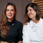 Carol Barcellos e a psicóloga Aline Wolf, apresentadoras de Por Dentro do Jogo