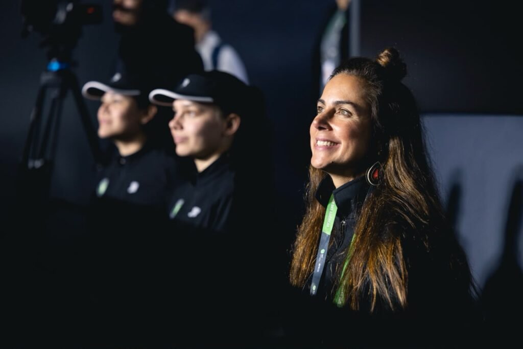 Carol Barcellos nos bastidores do SP Open